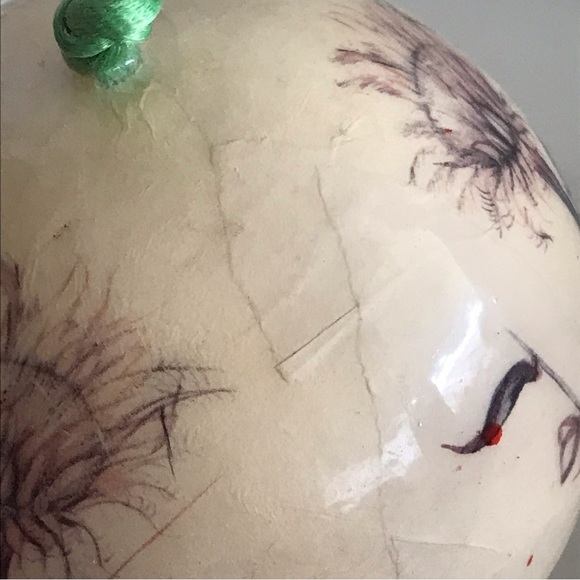 Paper Mache 1977 Memory Balls Christmas Jumbo Ornament By M. Kelley-Decorna -VTG - Picture 9 of 9